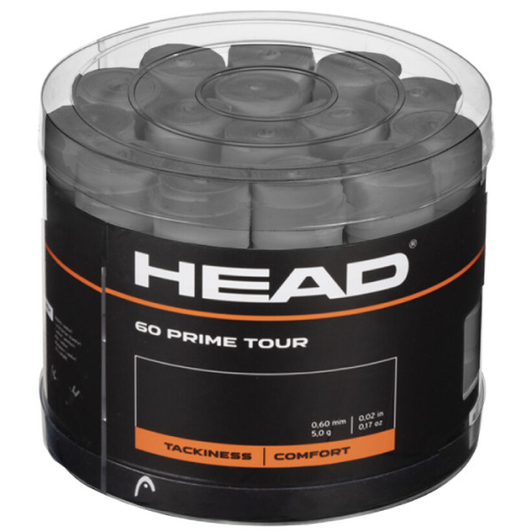 Намотка HEAD Prime Tour 60 pcs Pack (Overgrip) GREY 1шт