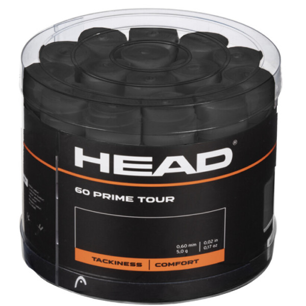 Намотка HEAD Prime Tour 60 pcs Pack (Overgrip) black 1 шт