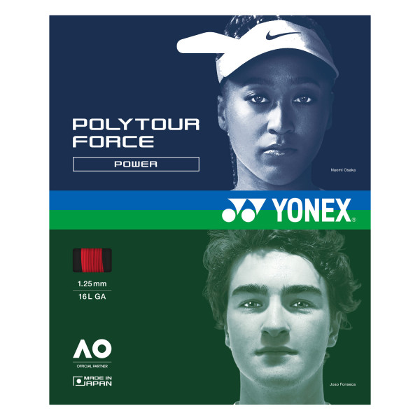 Струна для тенісу Yonex Poly Tour Force Bright Red (12m) (16LGa/1.25mm) Струна для тенісу Yonex Poly Tour Force Bright Red (12m) (16LGa/1.25mm)