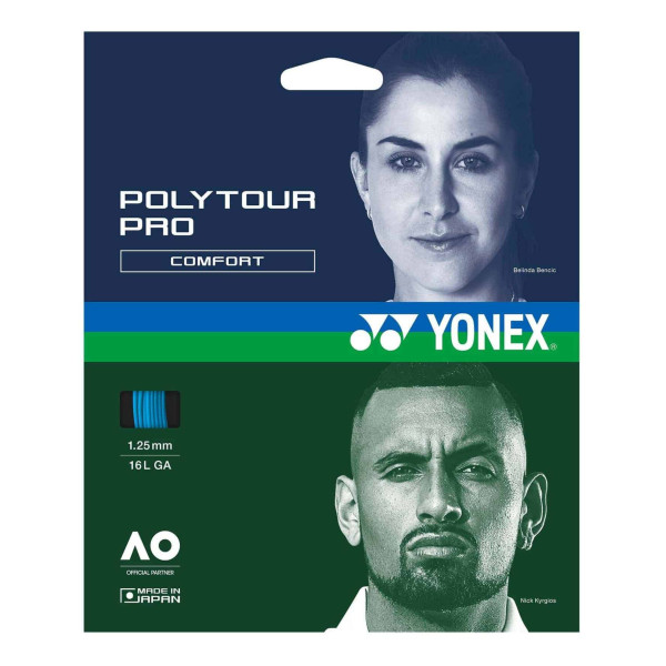 Струна для тенісу Yonex Poly Tour Pro Deep Blue 12m 16LGa/1.25mm Струна для тенісу Yonex Poly Tour Pro Deep Blue 12m 16LGa/1.25mm