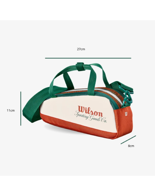 Теннисный чехол WILSON ROLAND GARROS 2026 MINI TENNIS BAG CREAM