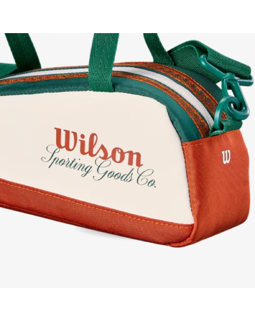 Теннисный чехол WILSON ROLAND GARROS 2026 MINI TENNIS BAG CREAM