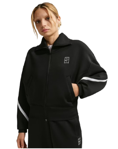 Теннисный жакет W NIKE DF ADVTG JKT FZ BK