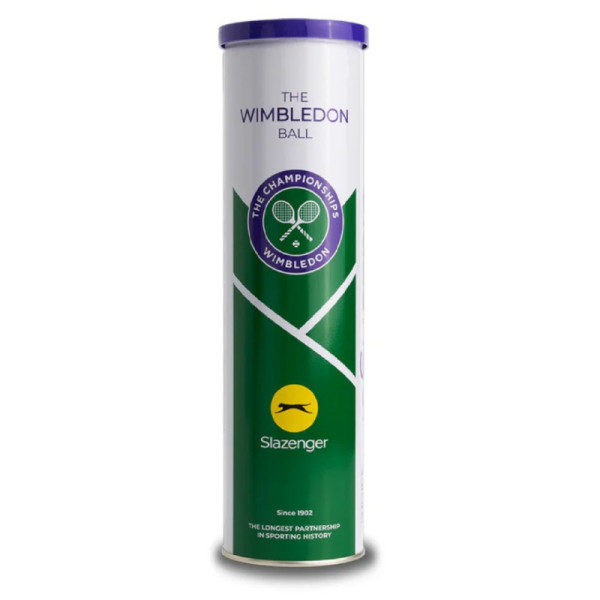 Теннисные мячи Slazenger Wimbledon ×4 ball 1 банка