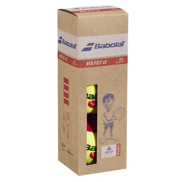 Тенісні м'ячі Babolat RED*3 -25% 1 банка Тенісні м'ячі Babolat RED*3 -25% 1 банка