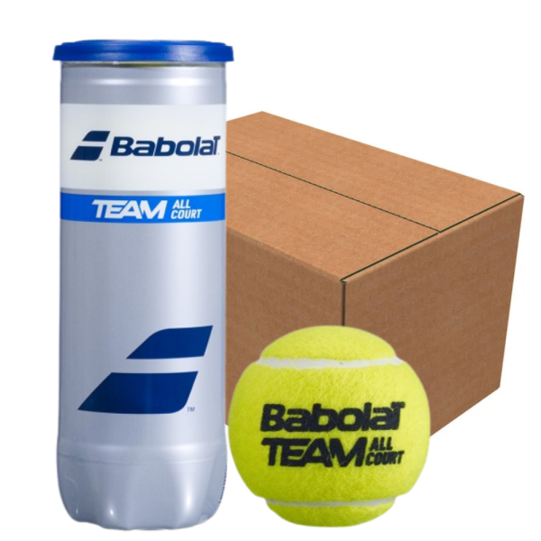 Тенісний м'яч Babolat TEAM ALL COURT X3 NEW 72 м'ячі Тенісний м'яч Babolat TEAM ALL COURT X3 NEW 72 м'ячі