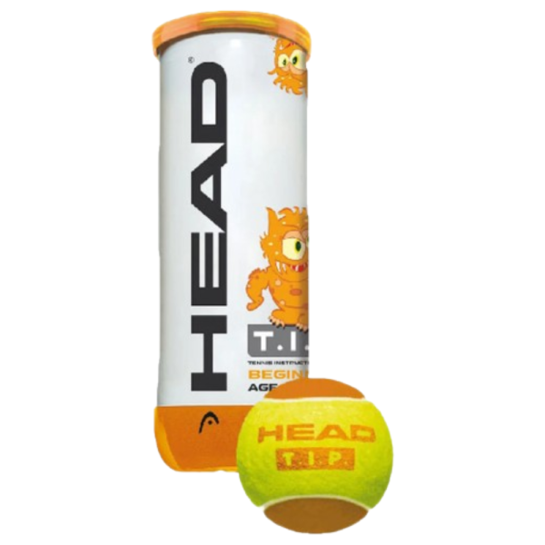 Тенісні м'ячі Head TIP*3 orange 50% банку Тенісні м'ячі Head TIP*3 orange 50% банку