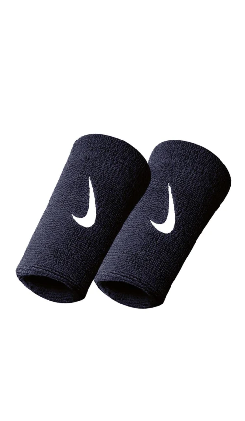 Напульсник NIKE SWOOSH DOUBLE WRISTBANDS OBSIDIAN/WHITE