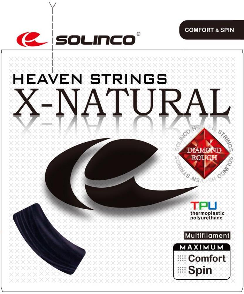 Теннисные струны SOLINCO X-NATURAL DIAMOND ROUGE 12m 1.20 BLACK